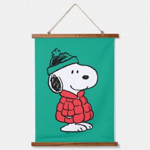 Peanuts Snoopy Winter Coat & Hat Hanging Tapestry