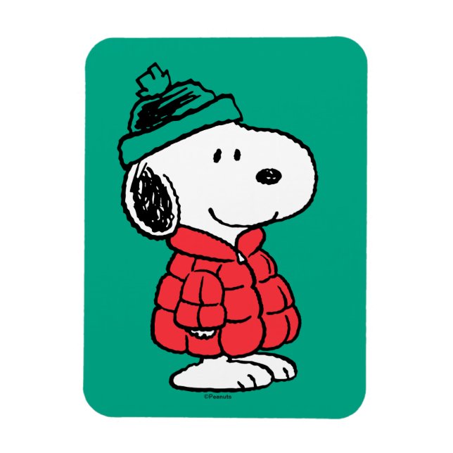 Peanuts | Snoopy Winter Coat & Hat Magnet (Vertical)