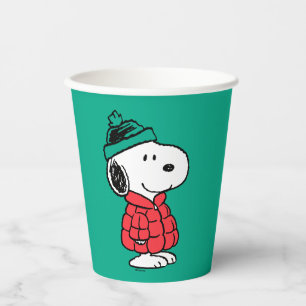Peanuts   Snoopy Winter Coat & Hat Paper Cups