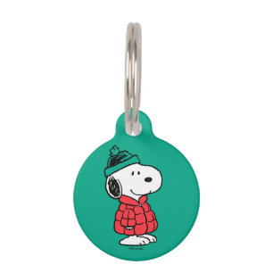Peanuts Snoopy Winter Coat & Hat Pet Tag