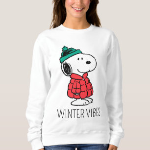 Peanuts   Snoopy Winter Coat & Hat Sweatshirt