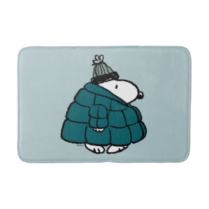 Peanuts   Snoopy Winter Puffer Jacket Bath Mat