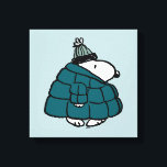 Peanuts | Snoopy Winter Puffer Jacket Canvas Print<br><div class="desc">Check out this fun Peanuts design featuring Snoopy.</div>