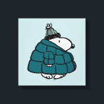 Peanuts | Snoopy Winter Puffer Jacket Canvas Print<br><div class="desc">Check out this fun Peanuts design featuring Snoopy.</div>