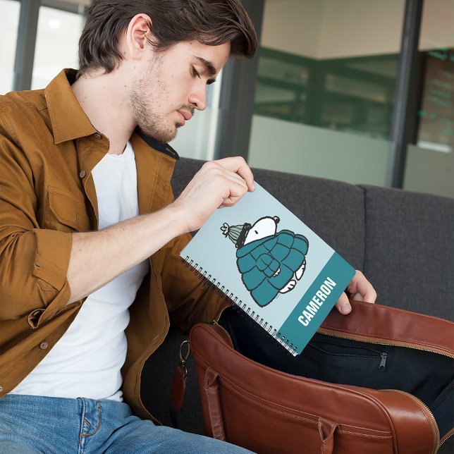 Peanuts | Snoopy Winter Puffer Jacket Notebook (Person with notebook)