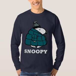 Peanuts Snoopy Winter Puffer Jacket T-Shirt
