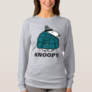Peanuts Snoopy Winter Puffer Jacket T-Shirt