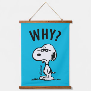Peanuts Snoopy Wonders Why? Hanging Tapestry