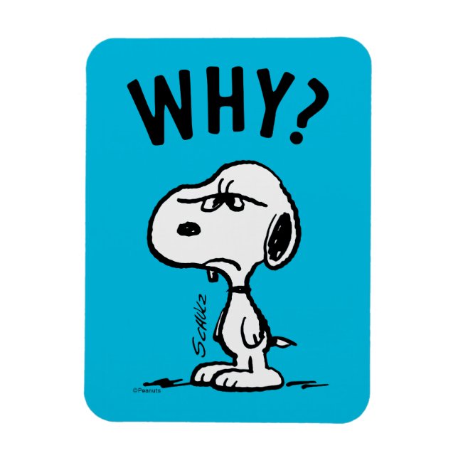 Peanuts | Snoopy Wonders Why? Magnet (Vertical)