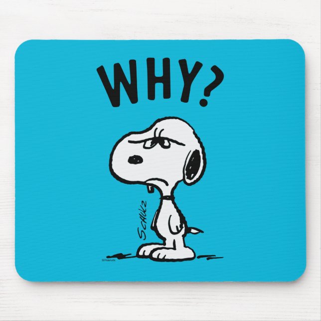 Peanuts | Snoopy Wonders Why? Mouse Mat (Front)