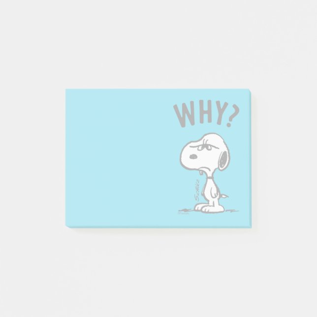 Peanuts | Snoopy Wonders Why? Post-it Notes (Front)