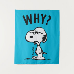 Peanuts Snoopy Wonders Why? Tapestry