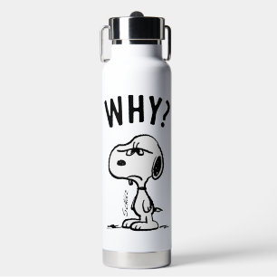 Peanuts   Snoopy Wonders Why? Water Bottle