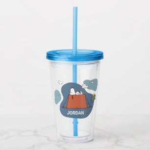 Peanuts   Snoopy & Woodstock   Add Your Name Acrylic Tumbler