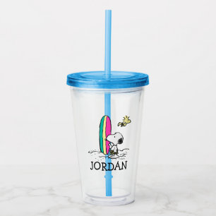 Peanuts   Snoopy & Woodstock   Add Your Name Acrylic Tumbler