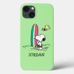 Peanuts   Snoopy & Woodstock   Add Your Name iPhone 13 Case