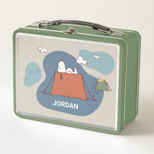 Peanuts Snoopy & Woodstock Add Your Name Metal Lunch Box
