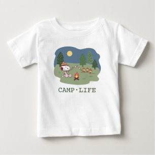 Peanuts   Snoopy & Woodstock at the Campfire Baby T-Shirt