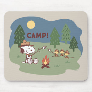 Peanuts   Snoopy & Woodstock at the Campfire Mouse Mat