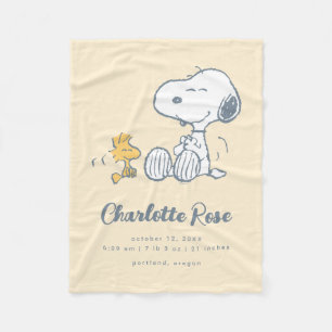 Peanuts Snoopy & Woodstock Baby Fleece Blanket