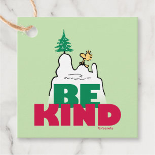 Peanuts Snoopy & Woodstock Be Kind Favour Tags