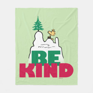 Peanuts   Snoopy & Woodstock Be Kind Fleece Blanket