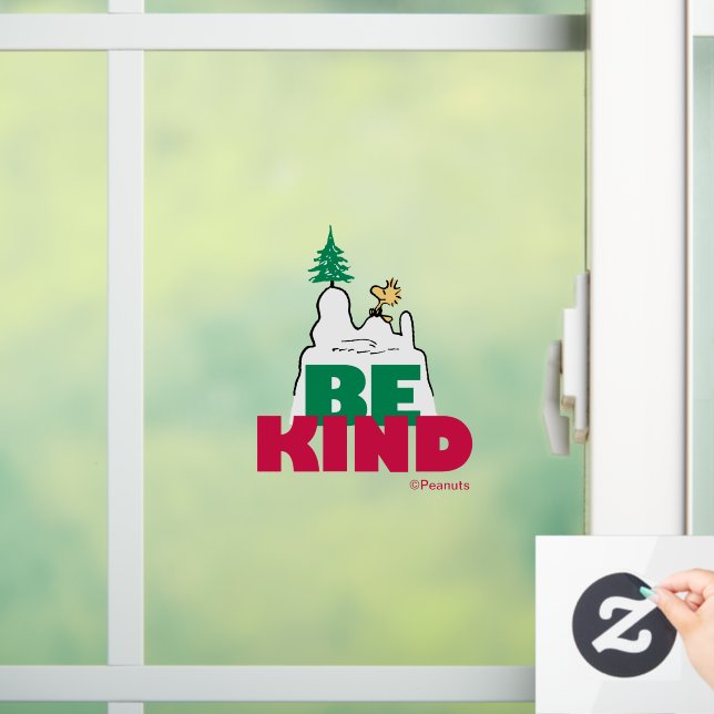 Peanuts | Snoopy & Woodstock Be Kind Window Cling (Home)