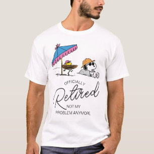 Peanuts   Snoopy & Woodstock Beach I'm Retired T-Shirt