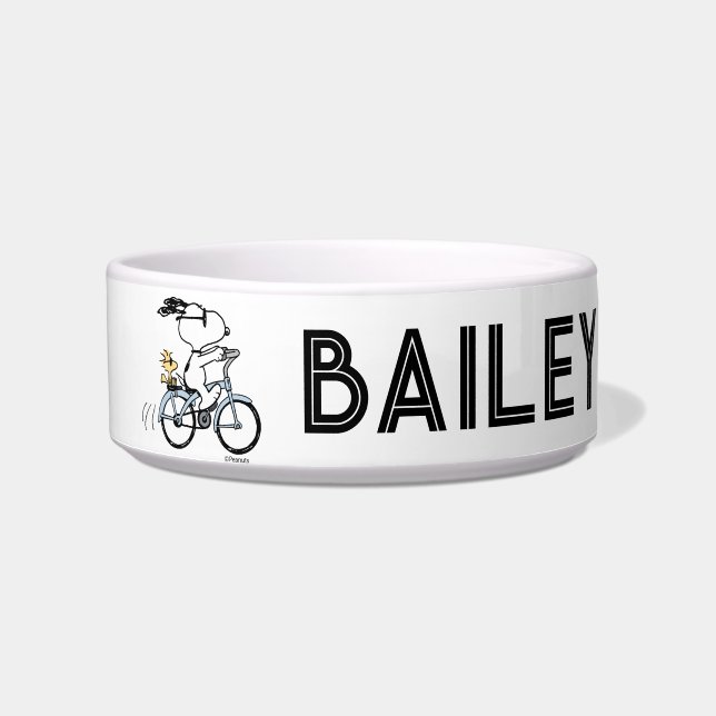 Peanuts | Snoopy & Woodstock Bicycle Bowl (Front)