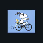 Peanuts | Snoopy & Woodstock Bicycle Canvas Print<br><div class="desc">Check out this awesome Peanuts design featuring Snoopy and Woodstock.</div>