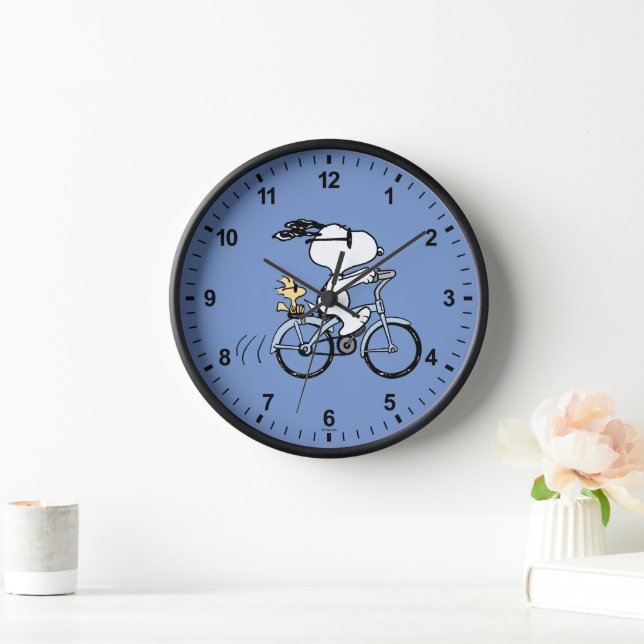 Peanuts | Snoopy & Woodstock Bicycle Clock (Home)