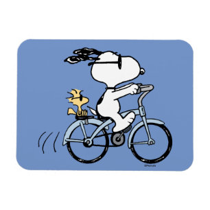 Peanuts   Snoopy & Woodstock Bicycle Magnet