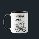 Peanuts | Snoopy & Woodstock Bicycle Mug<br><div class="desc">Check out this awesome Peanuts design featuring Snoopy and Woodstock.</div>
