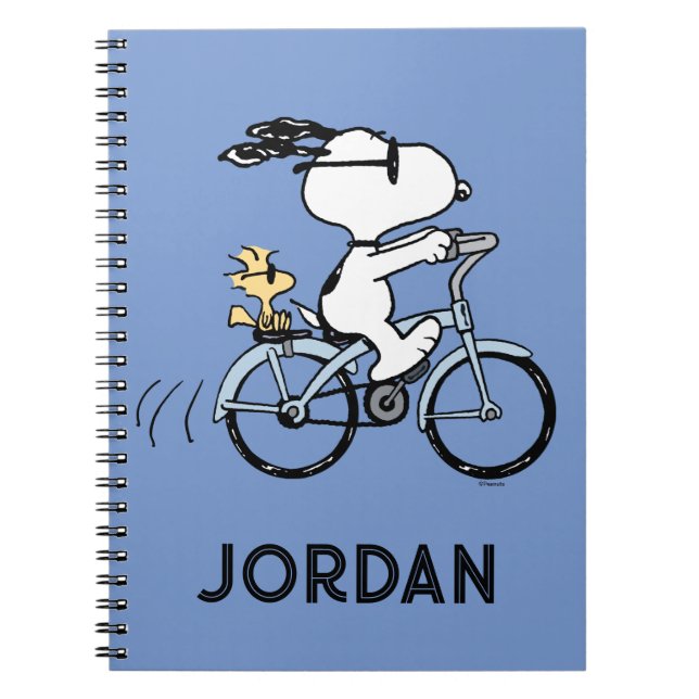 Peanuts | Snoopy & Woodstock Bicycle Notebook (Front)