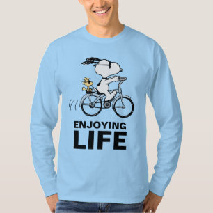 Peanuts   Snoopy & Woodstock Bicycle T-Shirt
