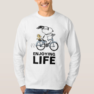 Peanuts   Snoopy & Woodstock Bicycle T-Shirt