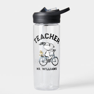 Peanuts   Snoopy & Woodstock Bicycle Teacher Water Bottle