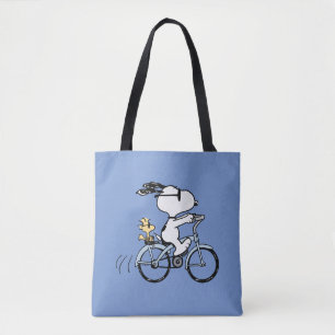 Peanuts   Snoopy & Woodstock Bicycle Tote Bag