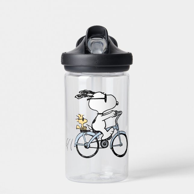 Peanuts | Snoopy & Woodstock Bicycle Water Bottle (Front)