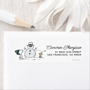 Peanuts   Snoopy & Woodstock Build A Snowman