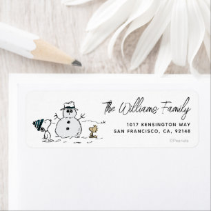 Peanuts   Snoopy & Woodstock Build A Snowman