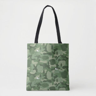 Peanuts   Snoopy & Woodstock Camouflage Camp Tote Bag
