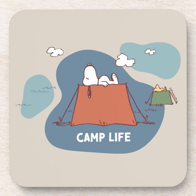 Peanuts | Snoopy & Woodstock Camp Life Coaster (Front)
