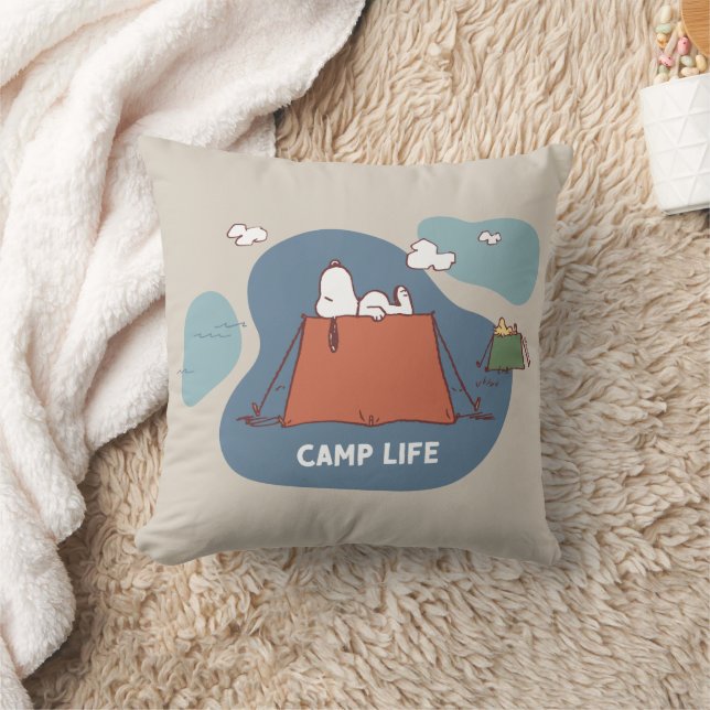 Peanuts | Snoopy & Woodstock Camp Life Cushion (Blanket)