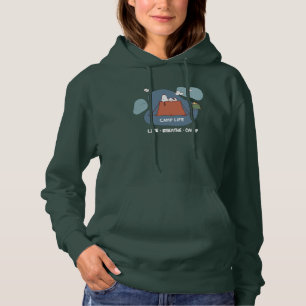 Peanuts   Snoopy & Woodstock Camp Life Hoodie