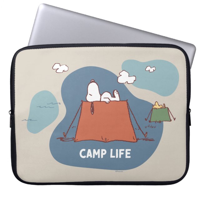 Peanuts | Snoopy & Woodstock Camp Life Laptop Sleeve (Front)