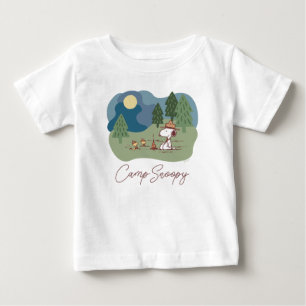 Peanuts   Snoopy & Woodstock Camp Site Baby T-Shirt
