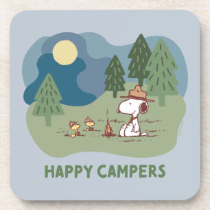 Peanuts Snoopy & Woodstock Camp Site Coaster