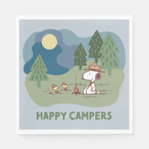 Peanuts   Snoopy & Woodstock Camp Site Napkin