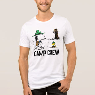 Peanuts   Snoopy & Woodstock Camping Tri-Blend Shirt